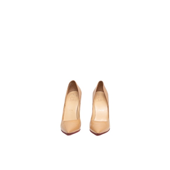 Christian Louboutin So Kate 120mm Heels Nude Patent Leather Red Sole Pumps Size - Picture 2 of 7